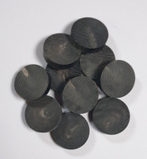 10 BUFFALO HORN SPACER and/or CAPPING DISCS for STICK MAKING Crafts & Jewellery