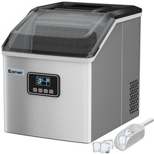 Countertop Ice Maker Portable Ice Cube Making Machine 22KG/24H with LCD Display
