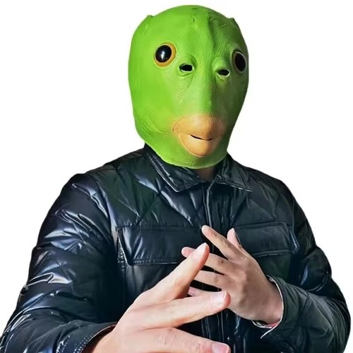 Green fish head - fish, novelty