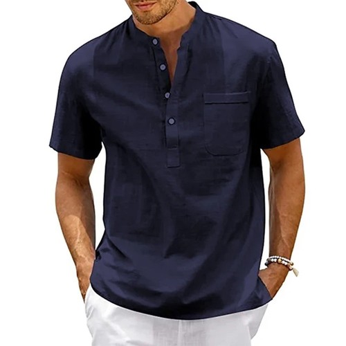 Men cotton linen - linen, shirt