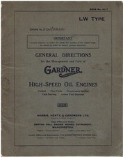 GARDNER 2LW 3LW 4LW 5LW 6LW DIESEL ENGINE ORIG. INSTRUCTION/MAINTENANCE HANDBOOK