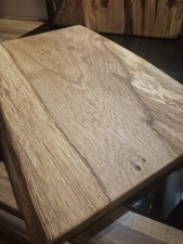 Handmade Rustic Oak Chopping Serving Board Table Centerpiece Home Decor