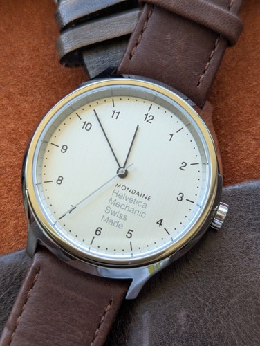 New unworn mondaine helvetica - new,