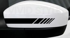 2x For SEAT LEON IBIZA ATECA RACE STRIPE Side Mirror GLOSS Vinyl Decal Sticker
