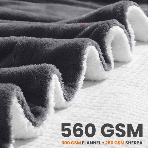 560 gsm heavy sherpa fleece - 560,