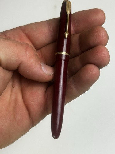 Vintage burgundy parker - burgundy, lidded