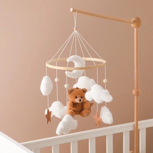 Wooden crib mobile baby - wooden,