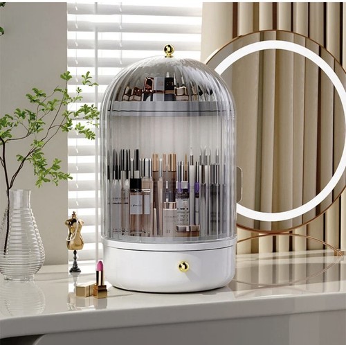 Cream rotating beauty box - cream, box/dome