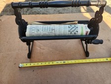 Newspaper Log Maker Roller Cast Iron Fireplace Tool Farmhouse Cottage.
