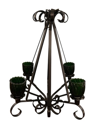 Vintage black wrought iron - black,
