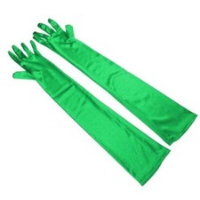 New Ladies Long Finger Satin Gloves Elegant Fancy   Party Dress  Evening Wedding