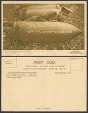 Ww1 daily mail old postcard - mail,