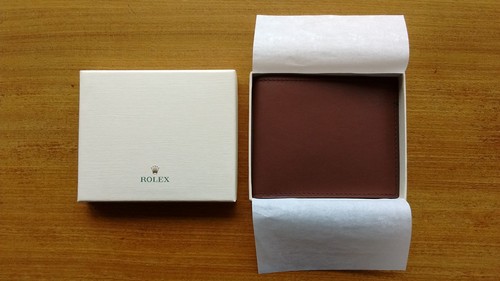 Rolex leather wallet - wallet, billfold