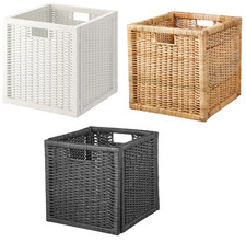 4x Hand-Woven Rattan Storage