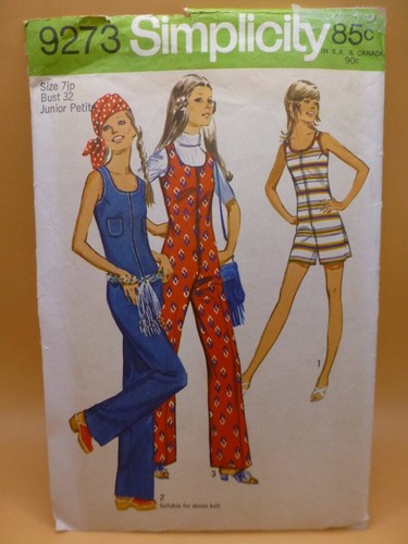 Vtg 70s simplicity - 9273, junior