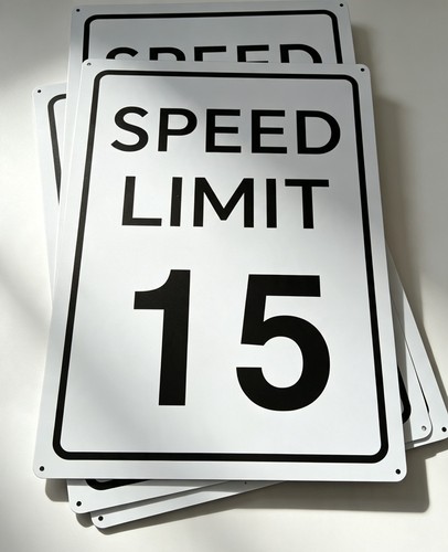 Speed limit sign - sign, 15