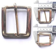 Solid Cast Brass Square Single Belt Buckle  25mm - 32mm - 38mm