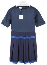 CHICCA LUALDI Dress Women's (IT) 40 Short Sleeve Wool Blend Pleated Mini