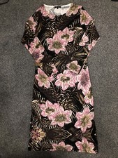 Leo Guy Paris Black / Pink fine knit Jumper Dress. Size 4. UNWORN, tags removed 