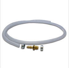 Gas hose with adapter for the