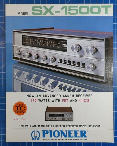 Pioneer model 1500t - sx-1500t, flyer