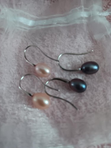 Honora oval pink grey pearls - oval, &