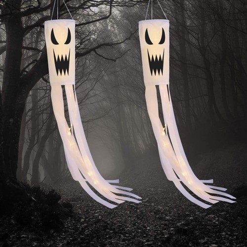 Led ghost windsock flags 2 - ghost,