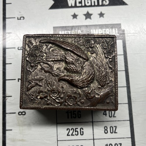 Japanese antimony repoussé - antimony,