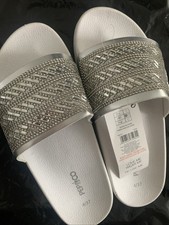 White Slider Sandal Women Size