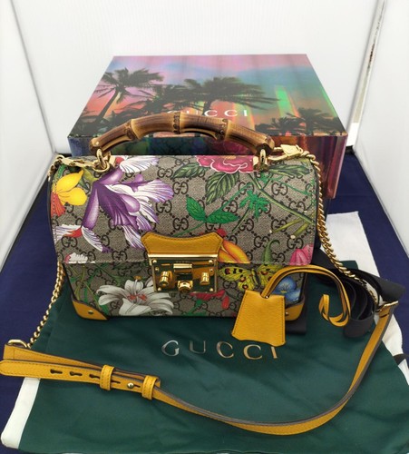 Gucci padlock flora - padlock, small