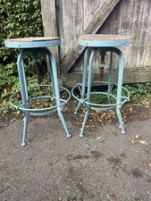 PAIR OF VINTAGE  METAL & WOOD