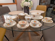 Antique Royal Albert Crown China 1905/1907 Five Part Tea Set Floral Design