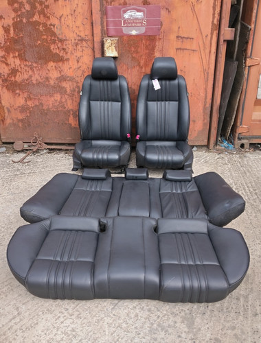 Black leather lusso - leather, seats