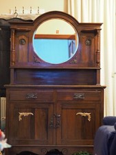antique dresser with mirror
