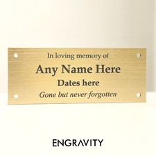 Engraved Memorial Bench