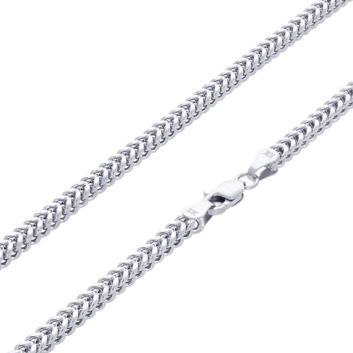 10k white gold 5mm franco - 10k, 2.5mm