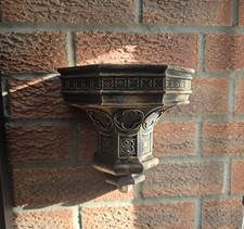 Gothic wall shelf with hidden