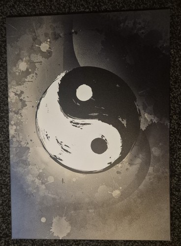 Ying and yang wall art - and,