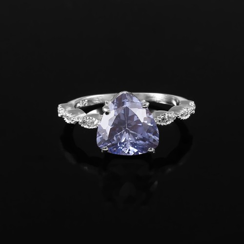 Blue sapphire ring solid 925 - sapphire,