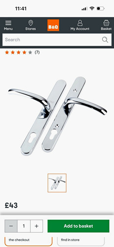 Yale polished chrome door - polished,