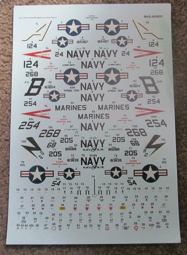 Navy 45a goshawks decals - navy,