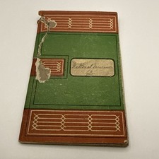 1919/1920 Calendar Notebook