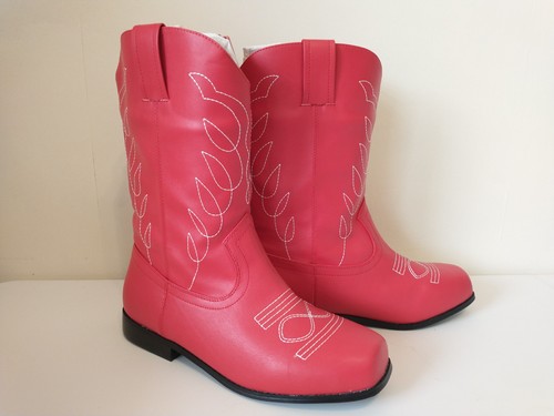 Faux leather red cowgirl - faux,