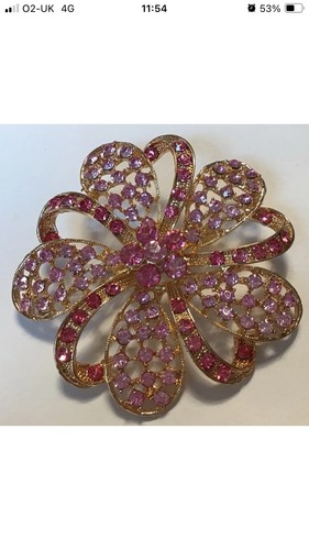 Light and dark pink crystal - dark,