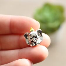 Sterling silver 925 Character Elephant Charm 