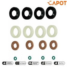 Fuel Injector Seal Washer O-Ring Set for Peugeot 307 407 Partner Tepee 1.6 HDI