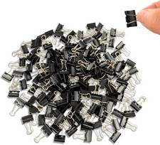 240Pcs Mini Binder Clips, 5/8 inch(15mm), Paper Clamps Small Small, Black 