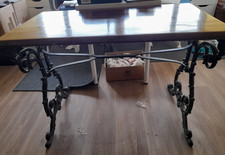 Cast Iron Vintage Sewing Table