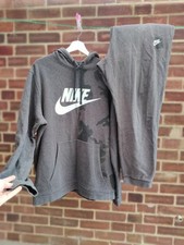 Nike AOP Club men's half Camo grey tracksuit hoodie sweatpants Trousers Size XL