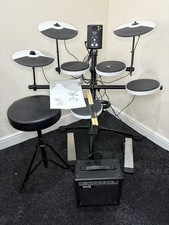 Roland TD-1 Electronic Drum Kit With Stool, amplifier, manual, key & drumsticks
